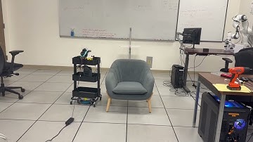 LeKiwi robot inference: navigating around a chair