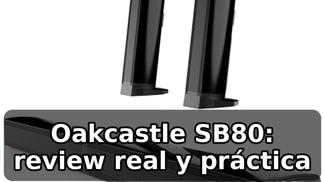 Barre De Son Oakcastle SB80 120W - 2.2 Canaux, Bluetooth 5.3, HDMI ARC, Optique, AUX, USB - Design Divisible En 2 Haut-Parleurs - Avec Télécommande