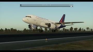 Brussels ILS25L Toliss A319 Landing