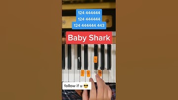 Baby Shark (Easy Piano Tutorial)