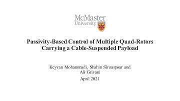 Passivity-Based Control of Multiple Quad-Rotors Carrying a Cable-Suspended Payload