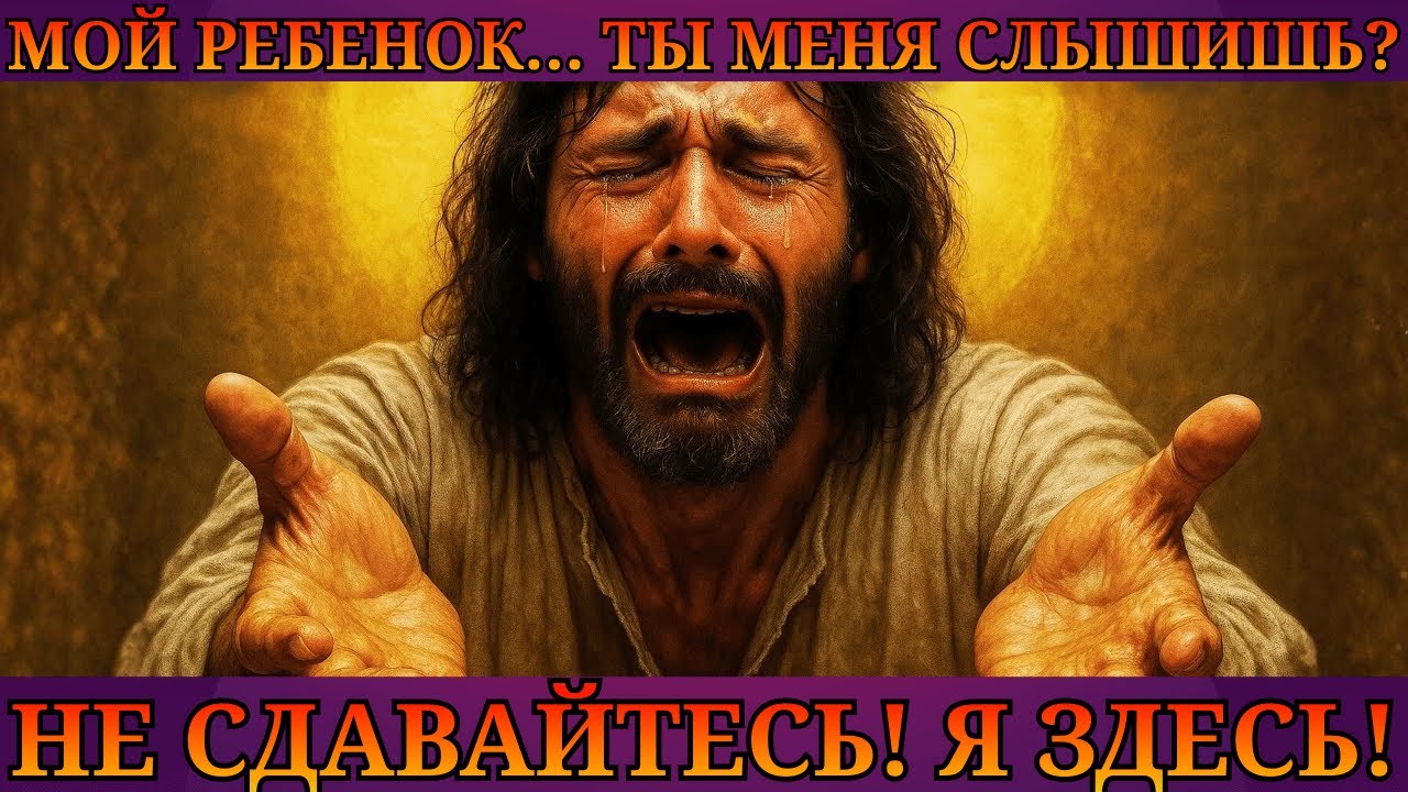 Бог говорит: Дитя Моё... Ты СЛЫШИШЬ МЕНЯ? НЕ СДАВАЙСЯ! Я ЗДЕСЬ!