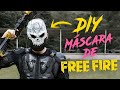 DIY Máscara de calavera FREE FIRE |MÁSCARA DE MADRA | Máscaras | PaperLup♡