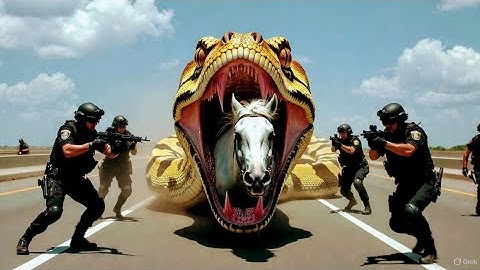 Why This Giant Python Attacked a White Horse | Unbelievable Heartbreaking Story