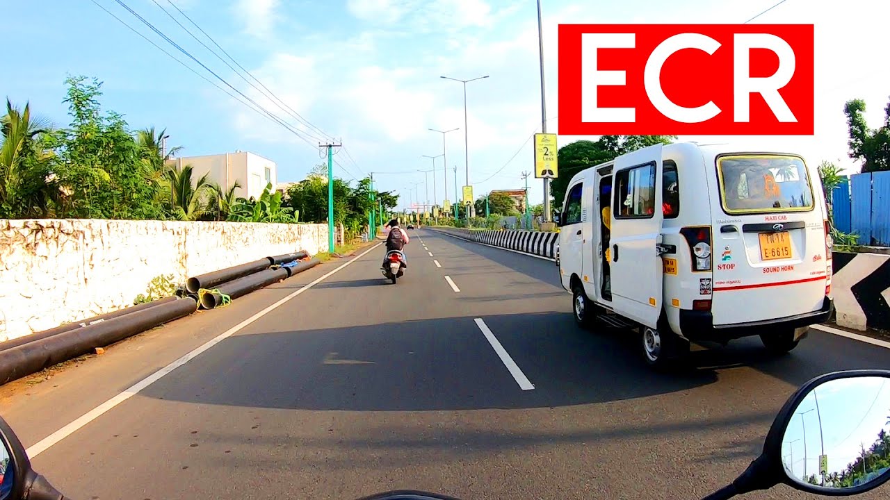 Driving in ECR Chennai | Panaiyur to Uthandi | Bike Tour