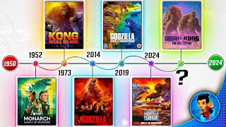 MonsterVerse TIMELINE Explained In Hindi ( 2024 ) Monarch Legacy Of Monsters To Godzilla X Kong