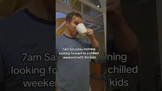 Parenting on the weekend😂
