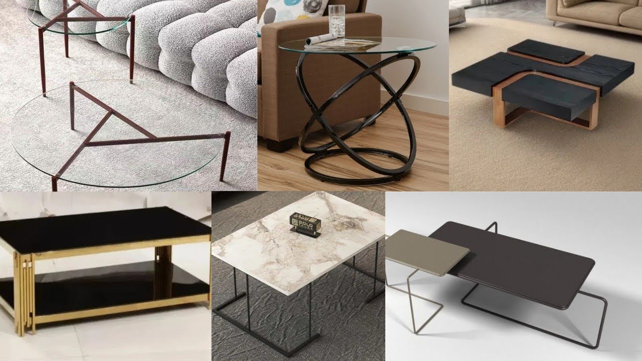 Modern Center Sofa Table / The Heart of Contemporary Living Spaces / metal & wooden 