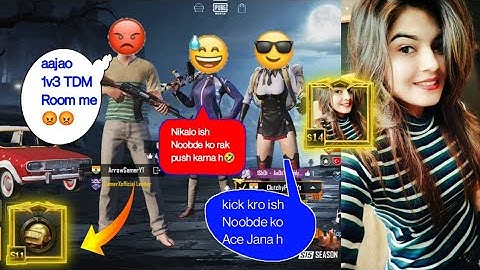 Random 3 players call me Noob / challenge for 1vs 3 TDM room (part - 34)