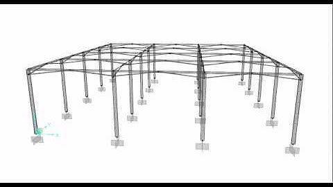 Hospital Atrium Space Frame - Linear Temperature Gradient Using Limiting Temperature