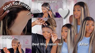 Best Highlighted 26 inch Wig Install Ever 😍 | MegaLook | Eva Williams