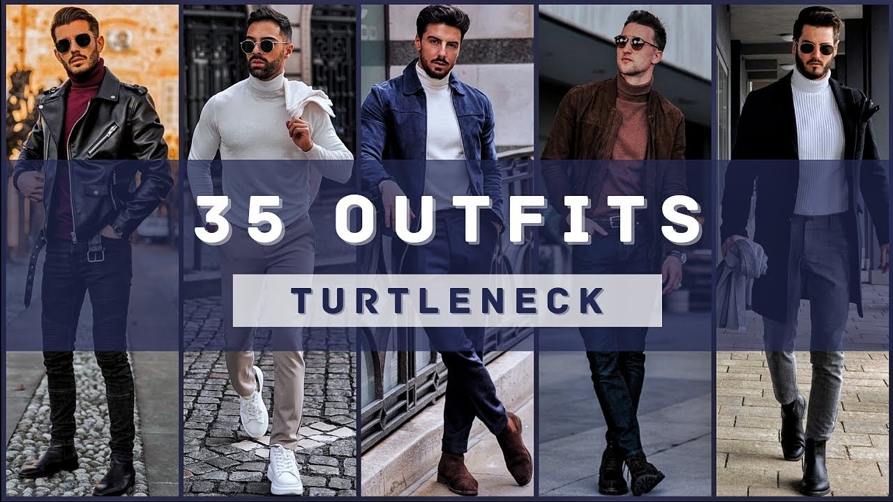 35 Turtleneck Sweater Outfit Ideas for Men | Winter 2023 - YouTube