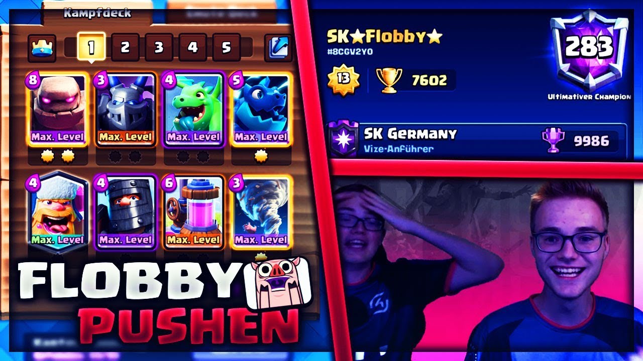 FLOBBY & JONAH TRYHARDEN LADDER!😂 | Clash Royale Deutsch - YouTube