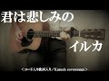 君は悲しみの/イルカ/コード入り歌詞ハモリ付ギター弾き語りCOVER