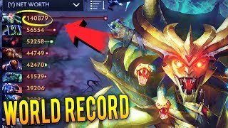 New World Record Medusa 3000 Gpm Most Epic Machine Gun Farming Gameplay Dota 2