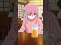 オレンジジュースを飲もうとする後藤ひとり(ぼっちちゃん) #bocchitherock #anime