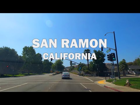 San Ramon, CA - Driving Downtown 4K