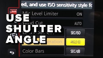 Use Shutter Angle