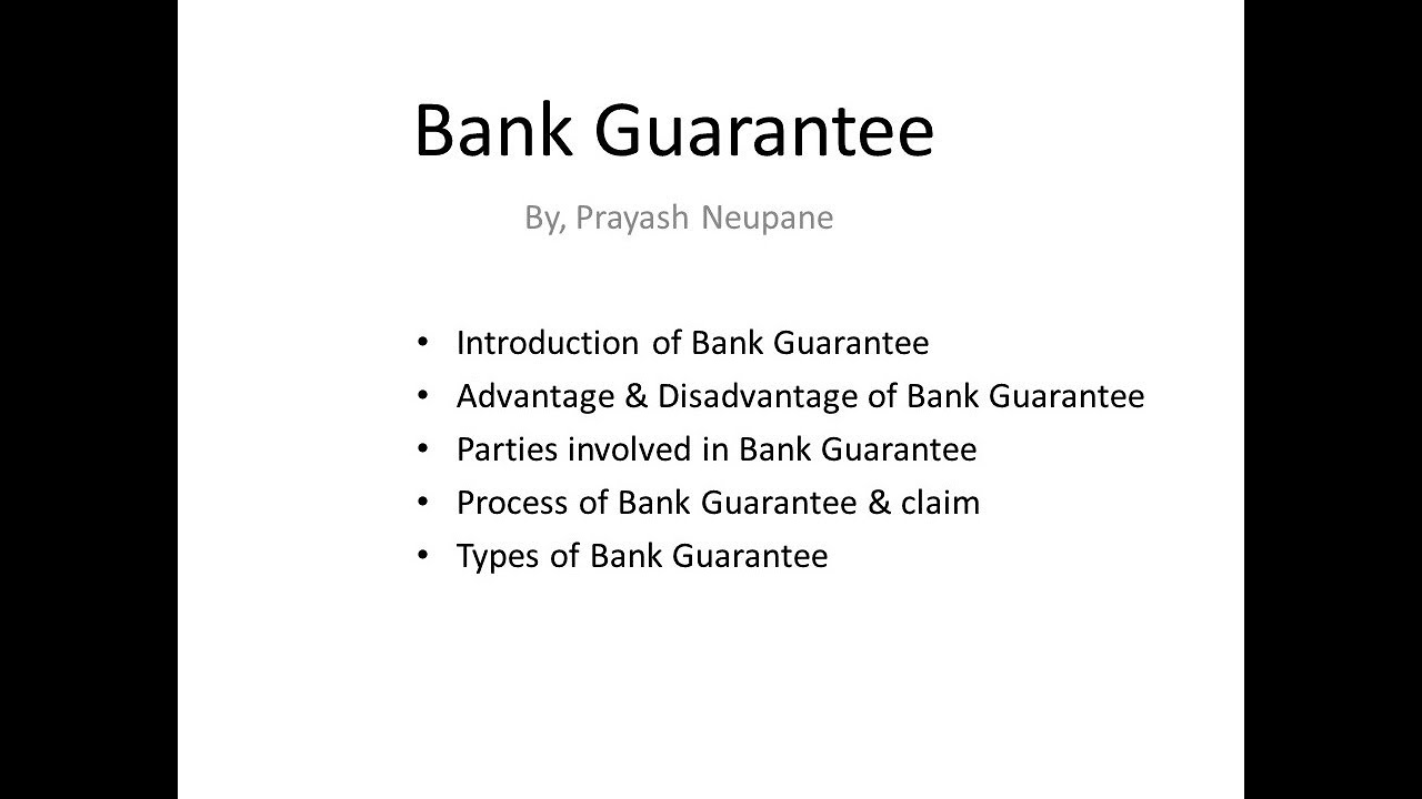 assignment clause in bank guarantee meaning