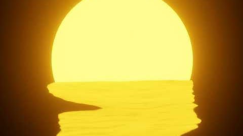sunset blender animation