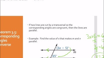 3.3:  Proofs with Parallel Lines