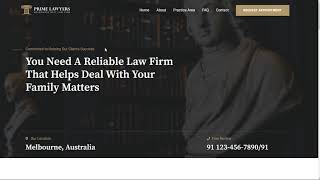 Website template Demo - Lawyer