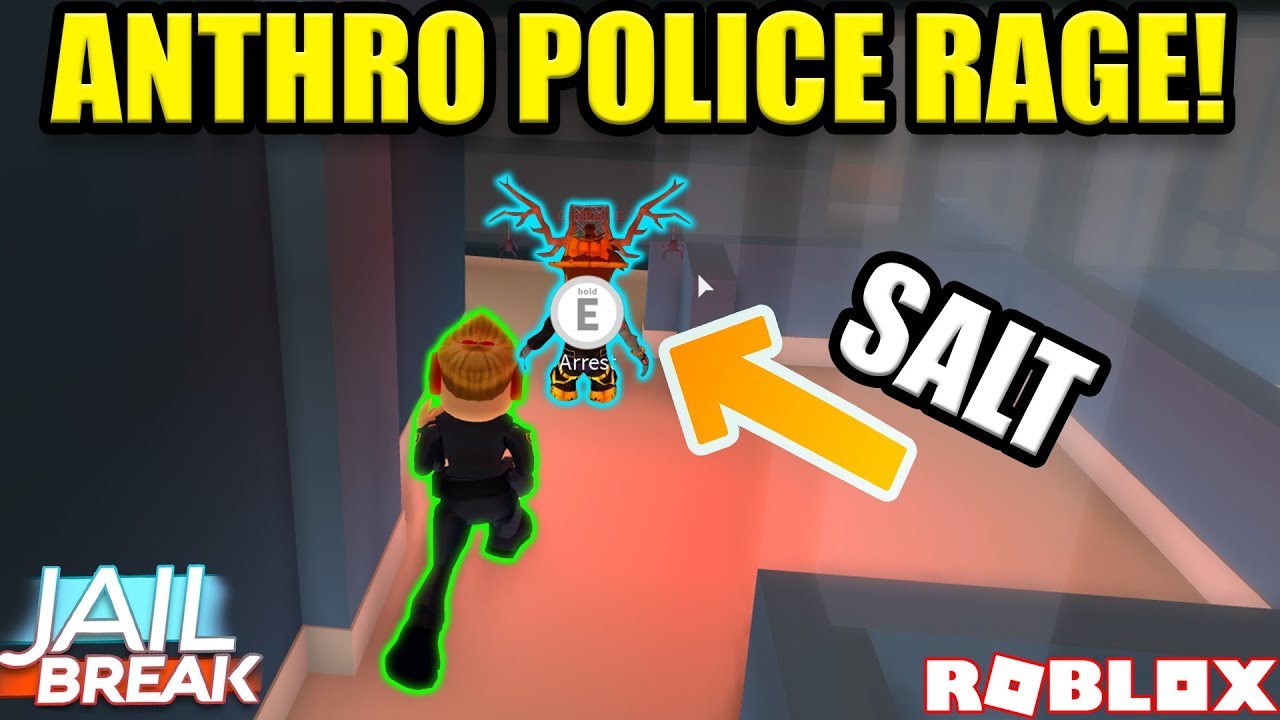 ANTHRO COP MAKES THEM RAGE! | Roblox Jailbreak - YouTube