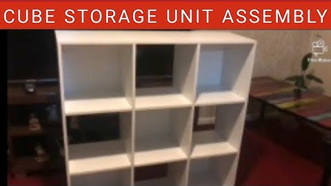 Homebase Compact 3x3 Cube Storage Unit Assembly.