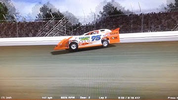 Dirt late model sim rfactor - lap at Volusia