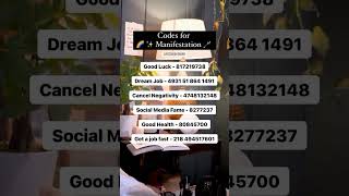 GRABOVOI codes for manifestation