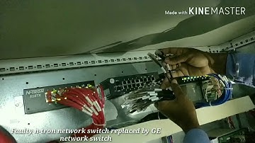 Network switch replacement in GE mark vie system