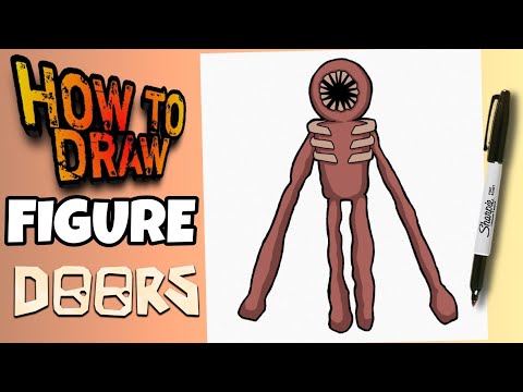 HOW TO DRAW FIGURE  Roblox Doors - Easy Drawing 