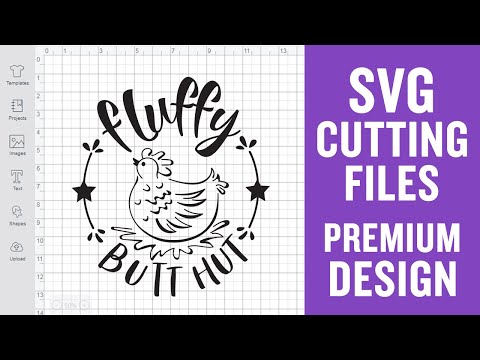 Fluffy Butt Hut Svg Cutting Files for Cricut Silhouette Premium cut SVG