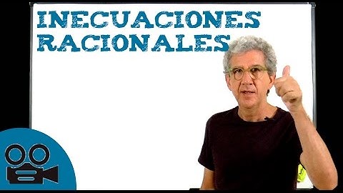 Inecuaciones racionales