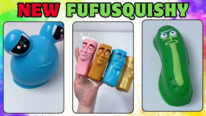 NEW FUFUSQUISHY ASMR Cucumber Rick, 4pc Tung Tung Sahur, Giant Pou! #squishy #asmr