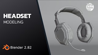 Hedset modeling timelapse Blender 2.82