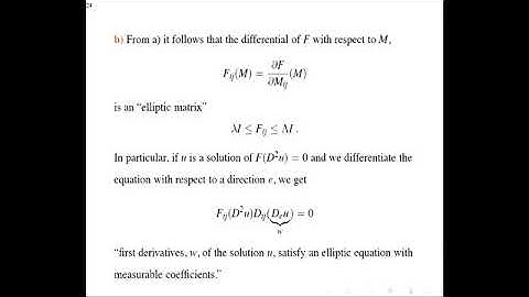 Luis A. Caffarelli at NSFE 2017 - Regularity theory for fractional diffusion (3/3)