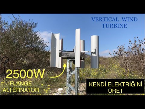 Video: Kendin Yap dikey yel değirmeni (5 kW)