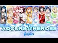 (FULL + LYRICS) Aqours☆HEROES - Aqours - Love Live! Sunshine!! - KAN/ROM/ENG