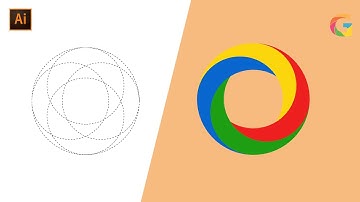 Vortex Circle Logo Design -  Adobe Illustrator Tutorial (step-by-step)