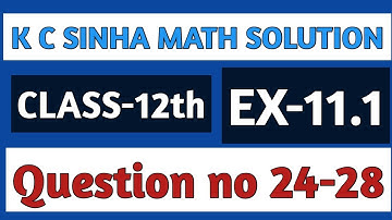 K.c sinha 11.1 differentiation question no 24 se 28 in hindi|k c sinha math differentiation solution