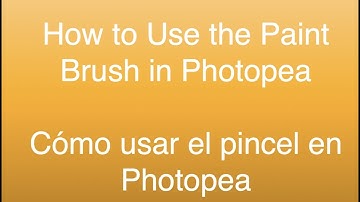 How to Use the Paint Brush in Photopea | Cómo usar el pincel en Photopea