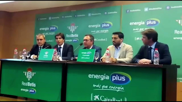 Declaraciones de Ángel Haro en la presentación del Real Betis Energía Plus