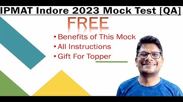 IPMAT Indore 2023 FREE Mock Test For All