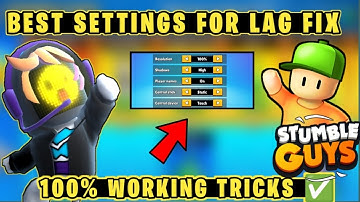How To Lag Fix In Stumble Guys | Best Settings For Stumble Guys 🔥
