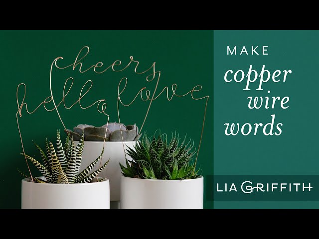 How To Make Diy Wire Words - Youtube