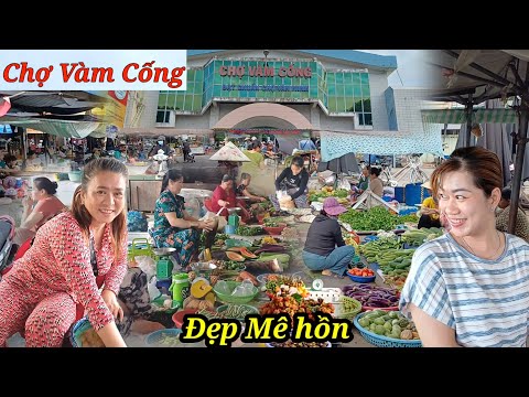 Bất ngờ gặp Cô gái qua xinh Chợ Vàm Cống - Đồng Tháp, Chợ vắng khách mà ai cũng thân thiện 