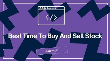 Best Time To Buy And Sell Stock I