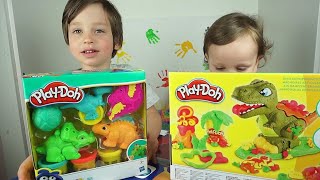 ПЛЕЙ ДО ТИРЕКС и Динозавры Делаем PLAY DOH ВУЛКАН Play Doh T REX and Play Doh Dino Tools