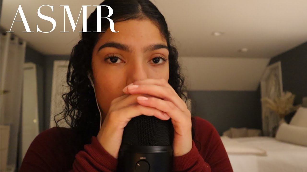 ASMR mic gripping + mic touching sounds (inaudible whispering) - YouTube